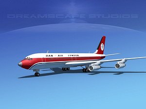 707-320 airlines boeing 707 3d dwg