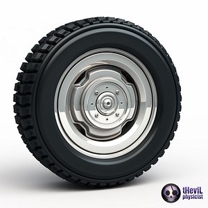 3d model wheel tire