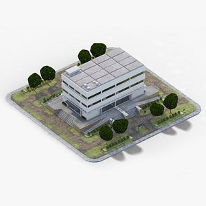 campus academy 3d model