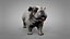 British Bulldog white with beige L254