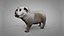 British Bulldog white with beige L254