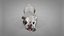 British Bulldog white with beige L254