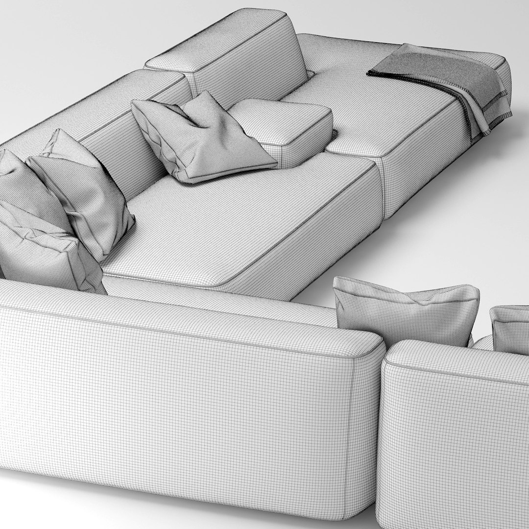 3d lemamobili cloud sofa model