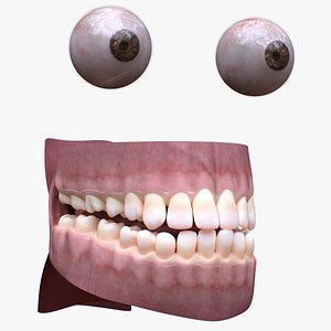 3D model Mouth with Eyes