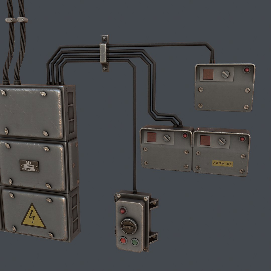 3d Electrical Box