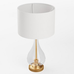 zara lamp with glass bottom 3D