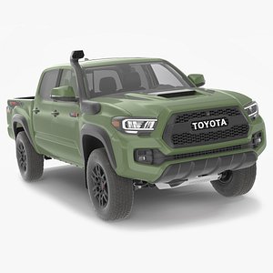 Toyota Tacoma TRD Pro Army Green 2021 Simple Interior 3D