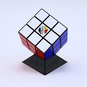 3d rubik puzzle cube model