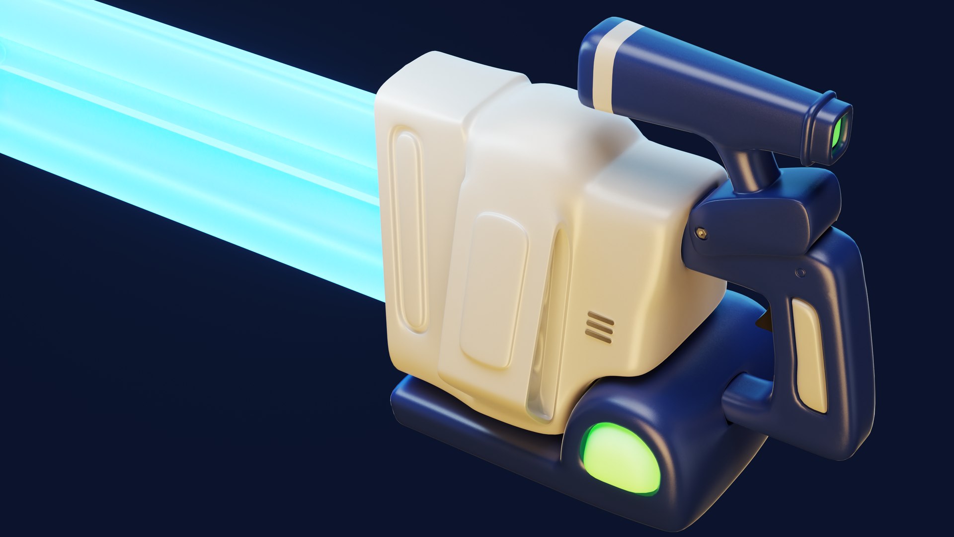 Cartoon-style Game Weapon Gun Props With A Sense Of Technology 3D Model ...