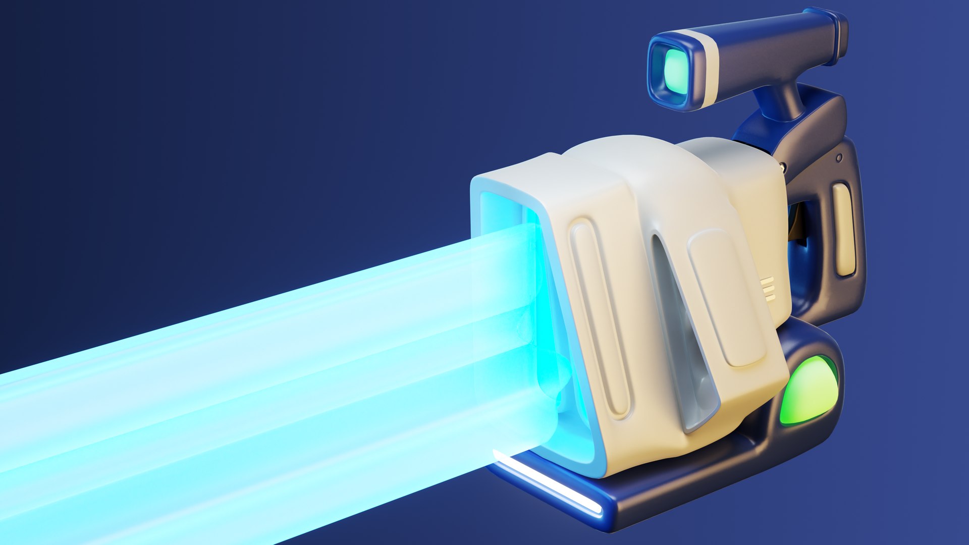 Cartoon-style Game Weapon Gun Props With A Sense Of Technology 3D Model ...