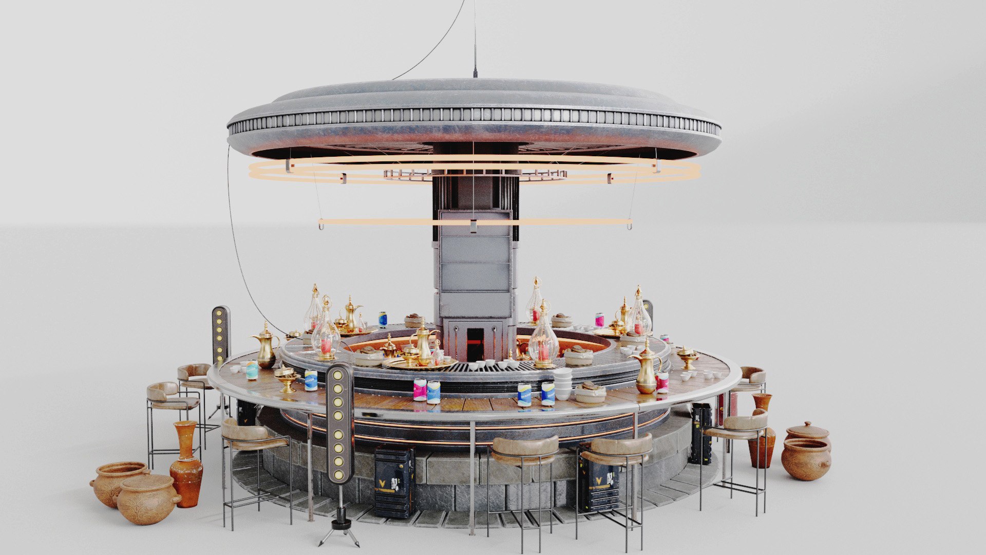 Ultimate Souk Semi Scfi Market 3D - TurboSquid 2222687