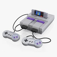 Super Nintendo SNES Old Game Console