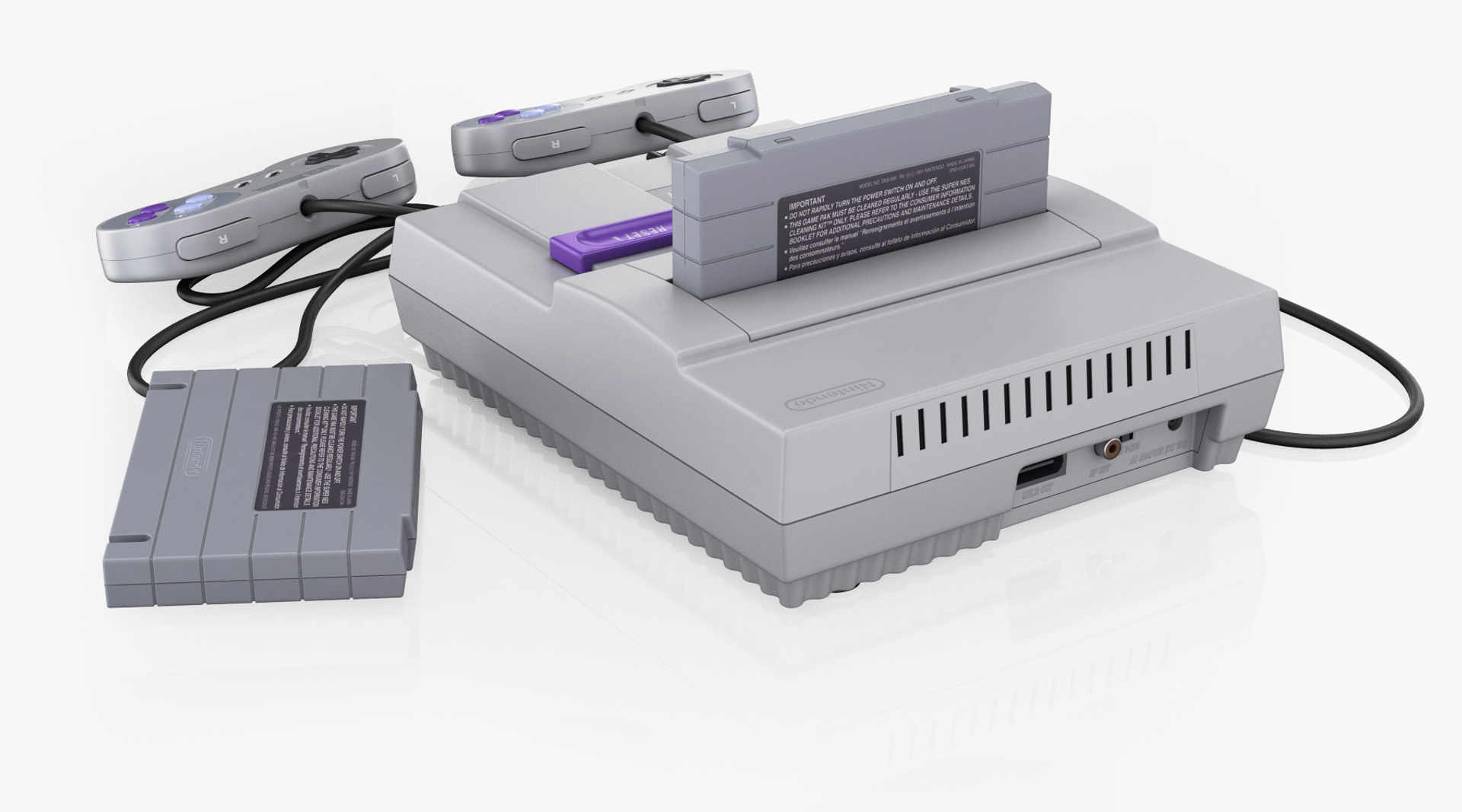 Super Nintendo Snes Model Turbosquid