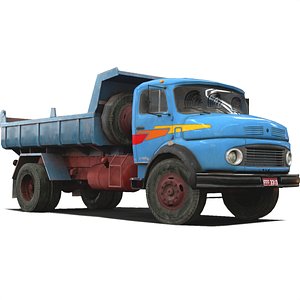 3D Dump Truck Game-Ready
