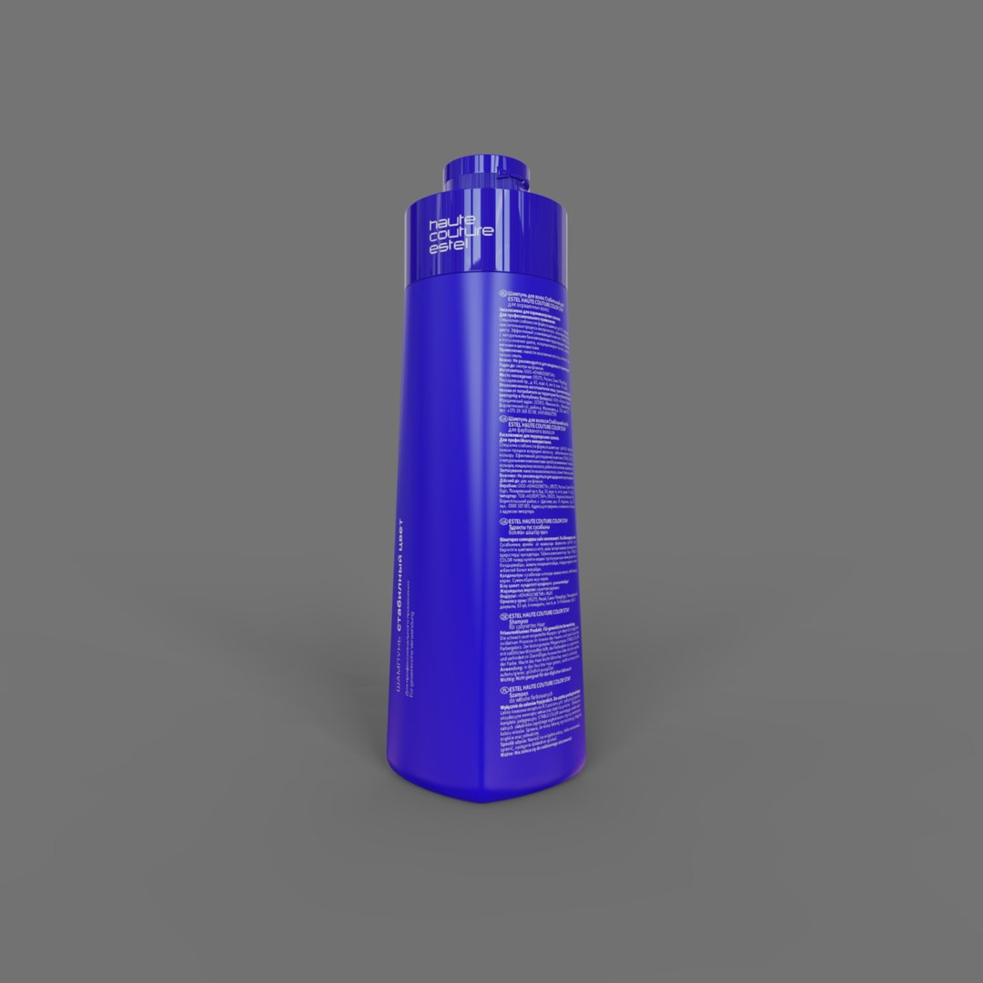 3D Shampoo Estel Haute Couture Color Stay 1000ml Model - TurboSquid 2176954