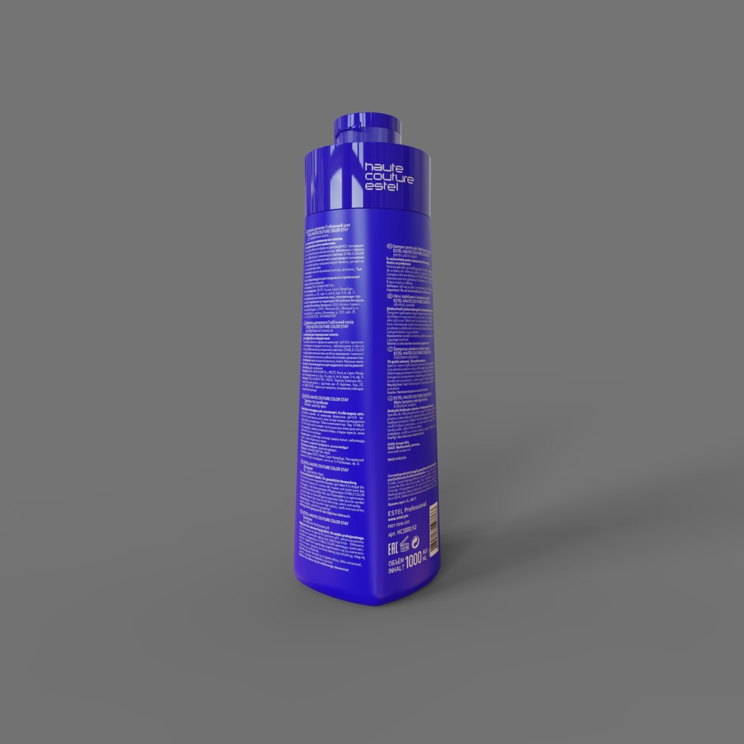 3D Shampoo Estel Haute Couture Color Stay 1000ml Model - TurboSquid 2176954
