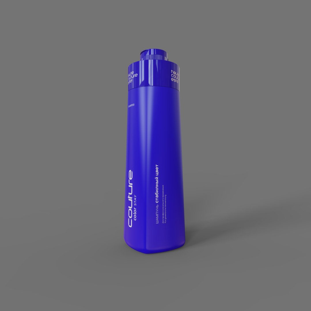 3D Shampoo Estel Haute Couture Color Stay 1000ml Model - TurboSquid 2176954