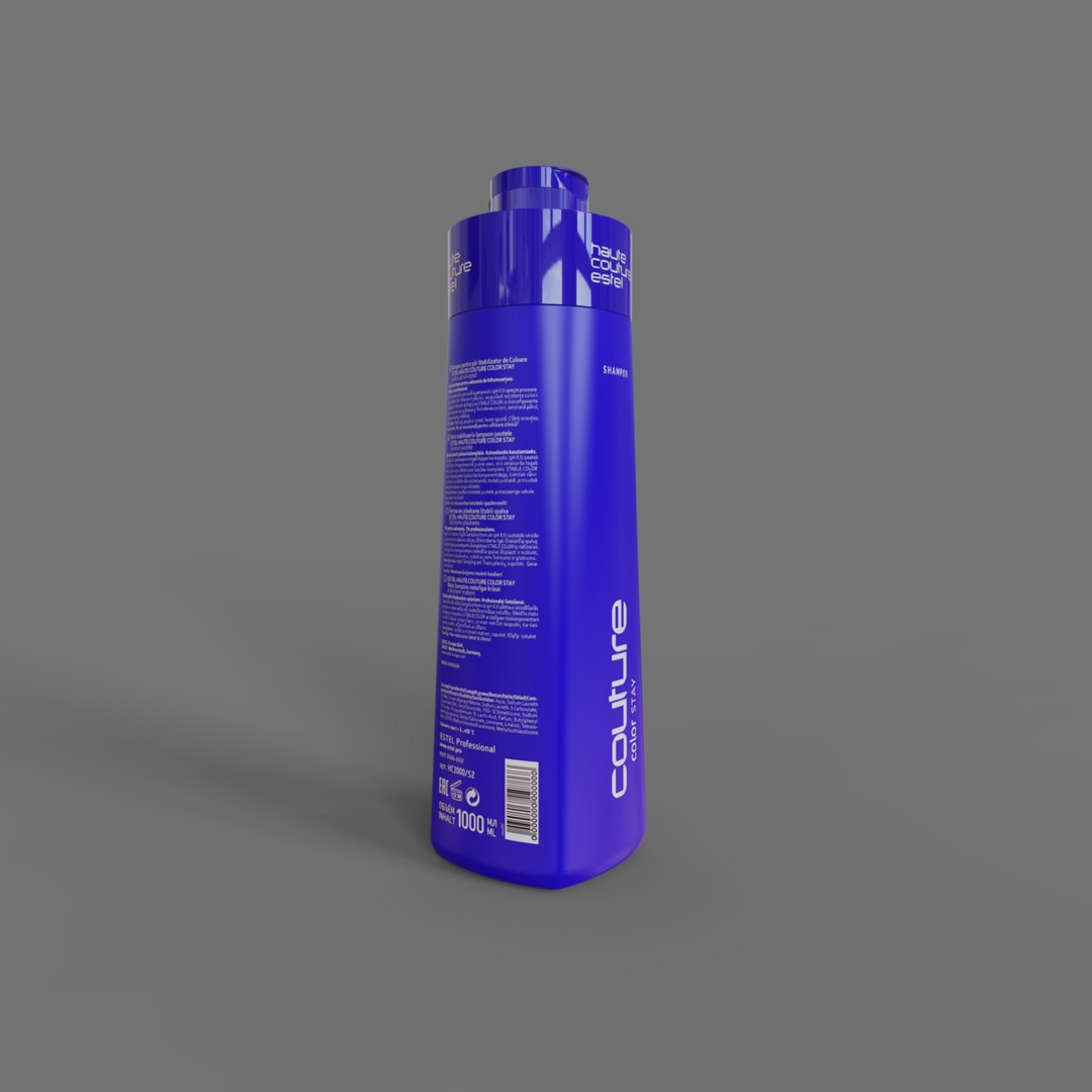 3D Shampoo Estel Haute Couture Color Stay 1000ml Model - TurboSquid 2176954