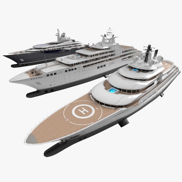 3D Superyacht Collection Summer 2022 model