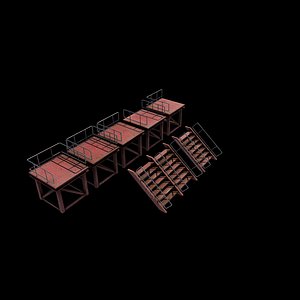 Industrial Platform 3D model 3D model