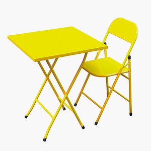 Folding Chair and Table