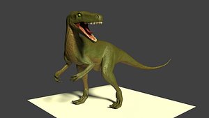 3D model dinosaur herrerasaurus