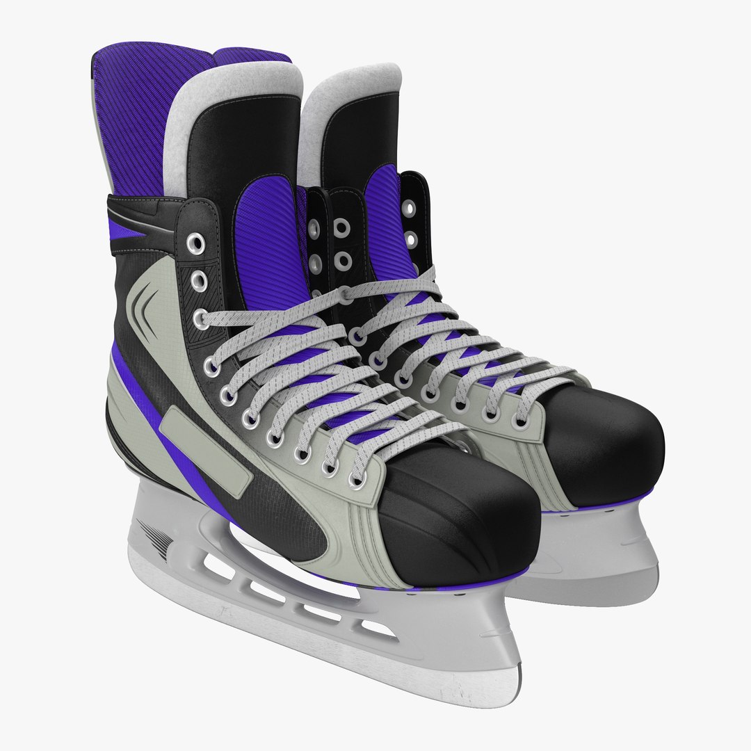 Hockey Skates Generic 3D Model 3D model preview