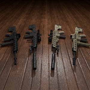 package sniper rifle 3D model