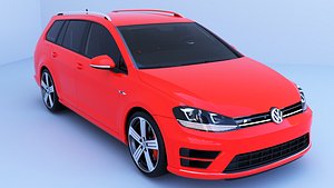 3D model volkswagen golf