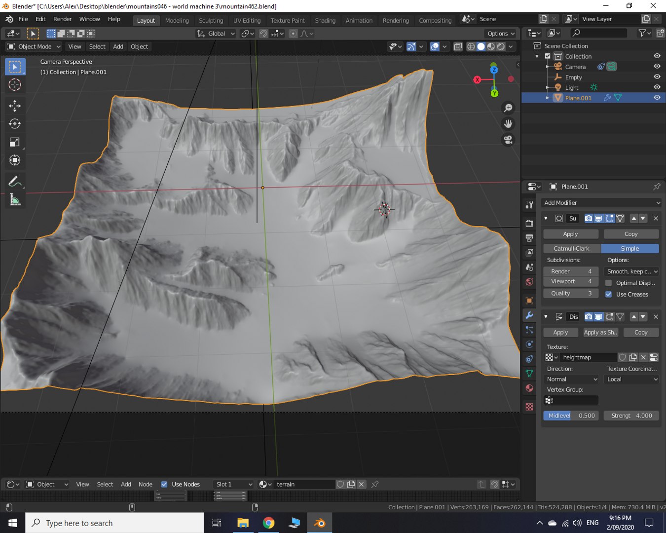 Mountain Valley Terrain 3D Model - TurboSquid 1614816