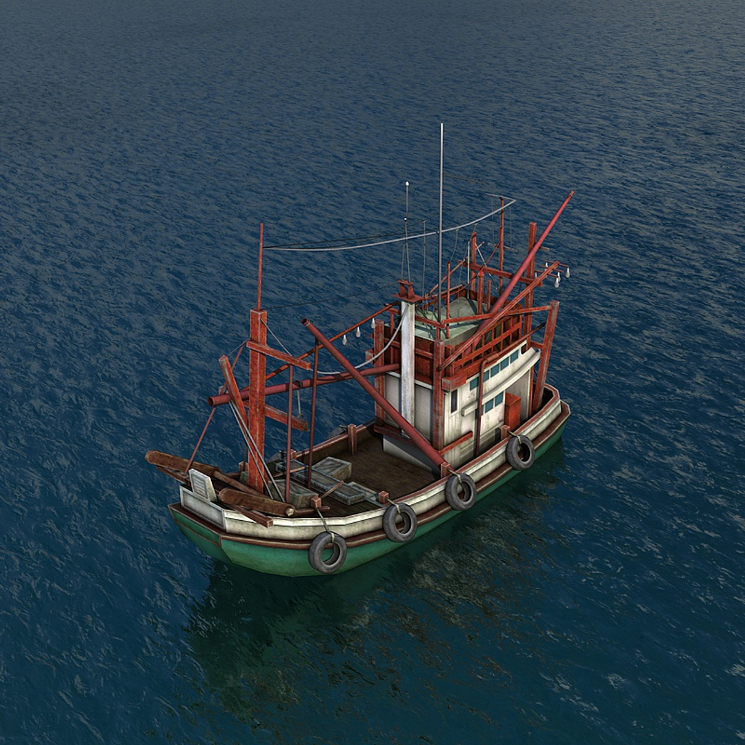 Thai Fishing Boat 3d Model