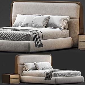 Giorgetti frame bed  59201 3D
