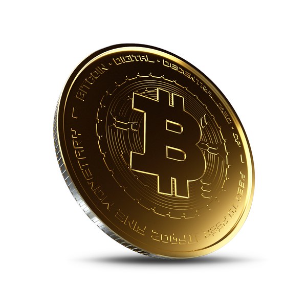 3D bitcoin coin crypto model