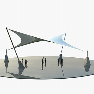 Futuristic Tensile Pavilion 8