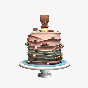 3D model Birthday cake