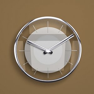 Deco Glass Clock