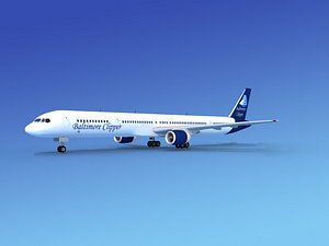 3d airline boeing 757 757-300 model