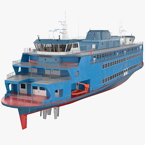 City River Passenger Ferry 3D model