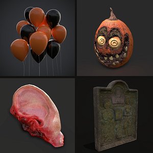 Halloween Prop Mix Three 3D model