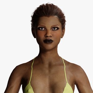 3D Realistic Female Game Ready model