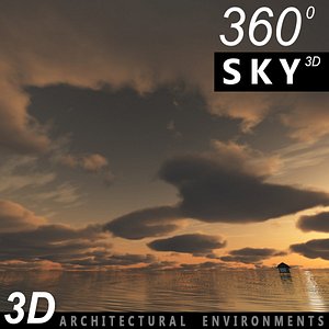 Sky 3D Sunset 018