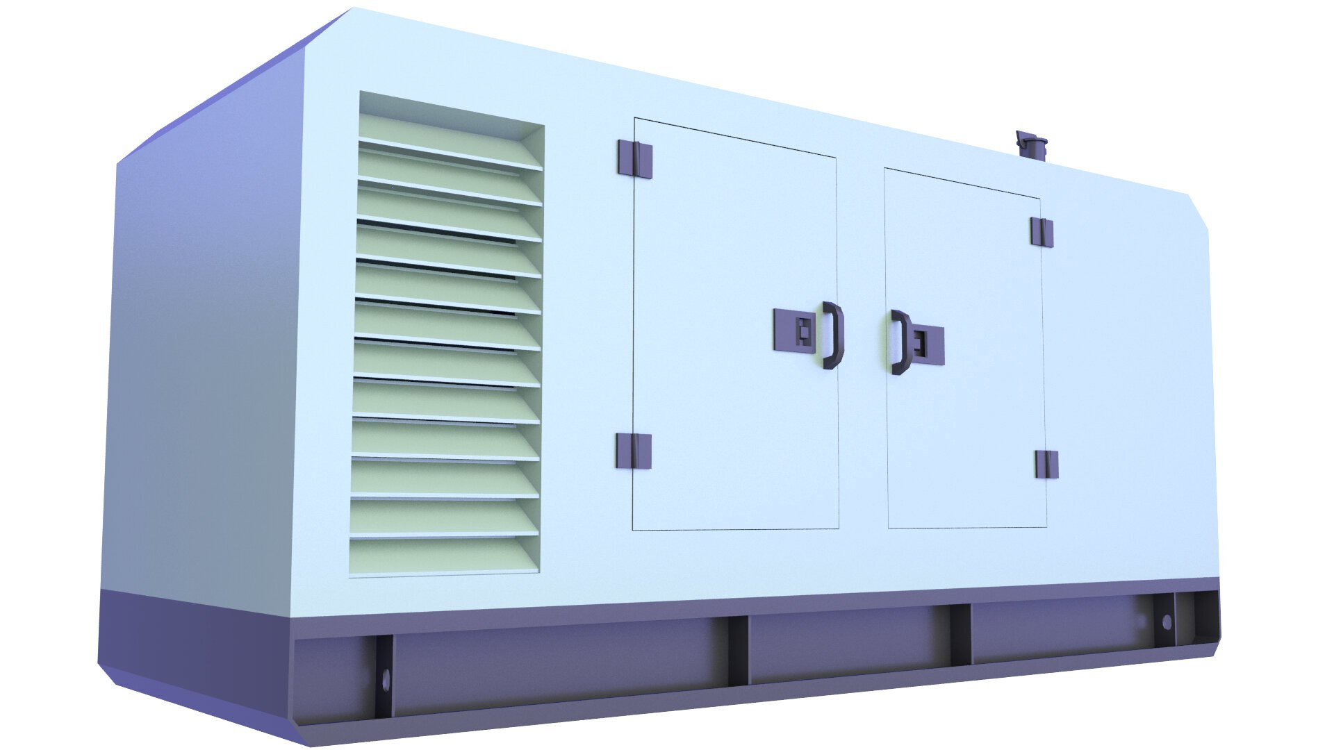 3D Diesel Generator Low Poly 16 - TurboSquid 2096791