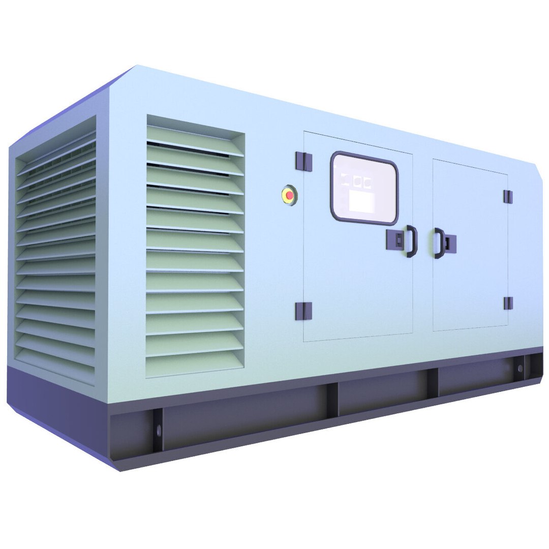 3D Diesel Generator Low Poly 16 - TurboSquid 2096791