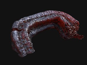 3d alien meat tentacle