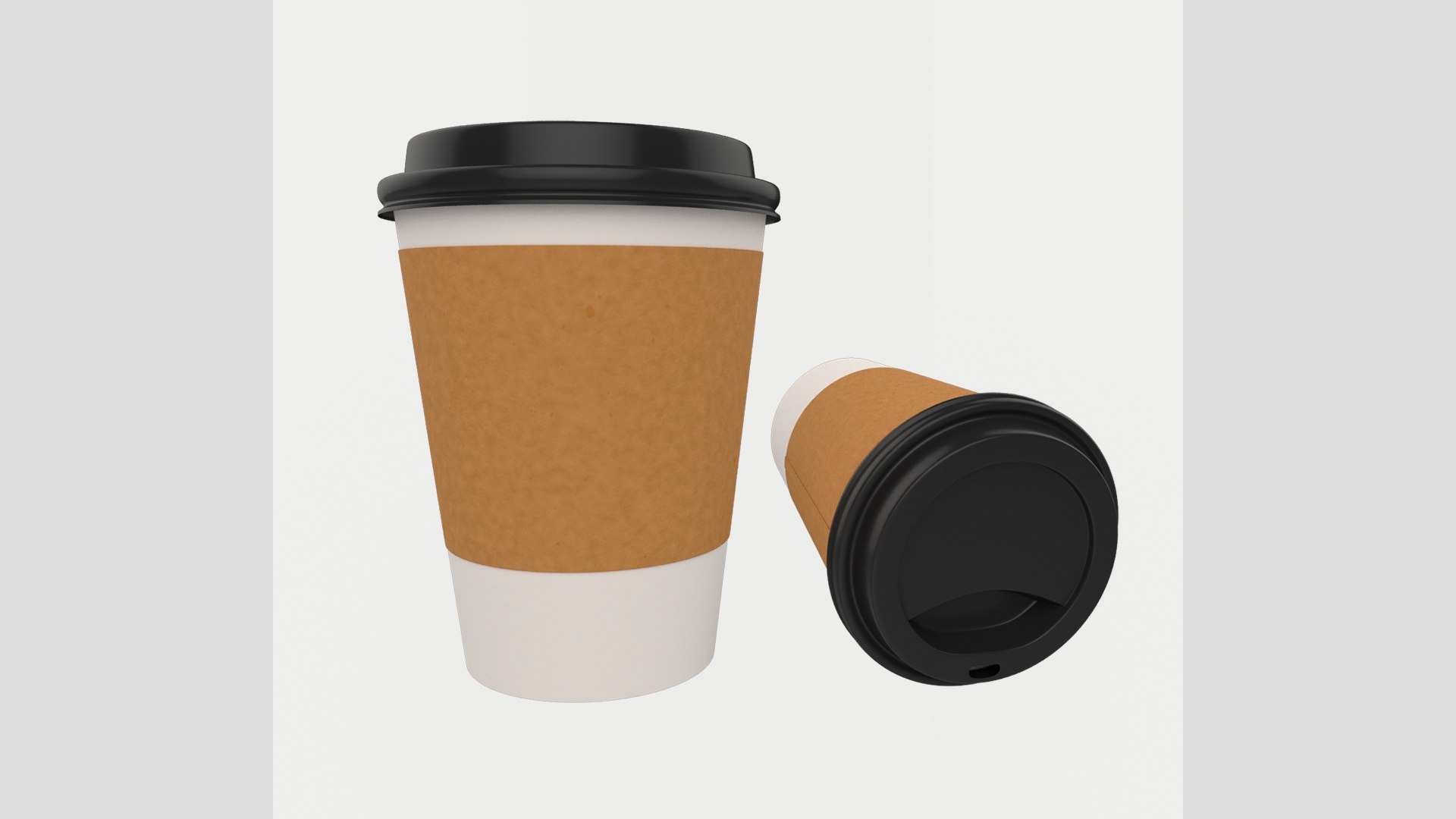 Paper Coffee Cup 12oz 360ml Low High Poly Model - TurboSquid 1933084