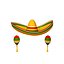 Sombrero And Maracas Cartoon
