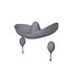 Sombrero And Maracas Cartoon