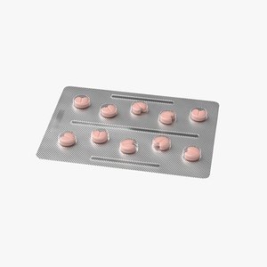 3D Blister Pack With Pills