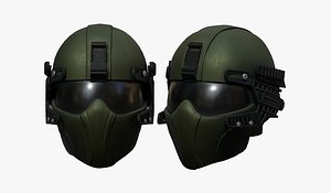 3D helmet sci fi