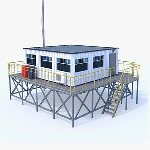 Industrial Guard Building PBR Watch Tower